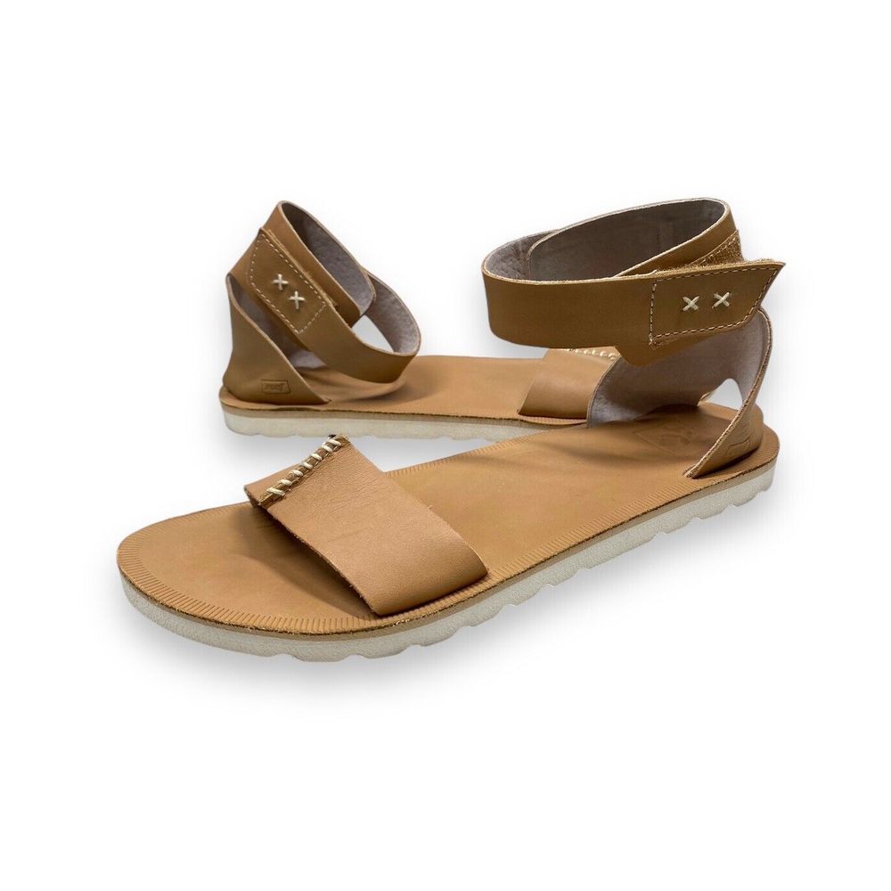 NEW REEF 'Voyage HI' Womens Sandals Gladiator High Leather Brown Strap - Size 8